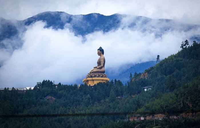 Buddha Dordenma statue above Thimphu, Bhutan